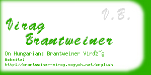 virag brantweiner business card